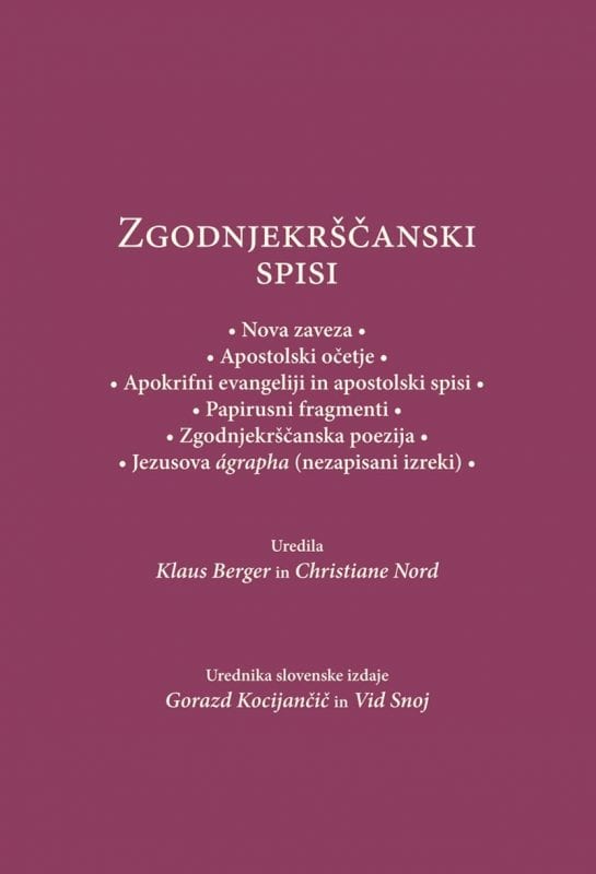 15955_Apokrifi_za_splet.jpg ZGODNJEKRŠČANSKI SPISI
