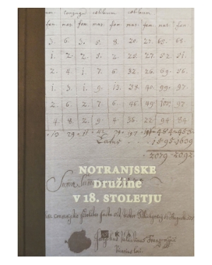 Notranjske družine v 18. stoletju_naslovnica_splet NOTRANJSKE DRUŽINE V 18. STOLETJU